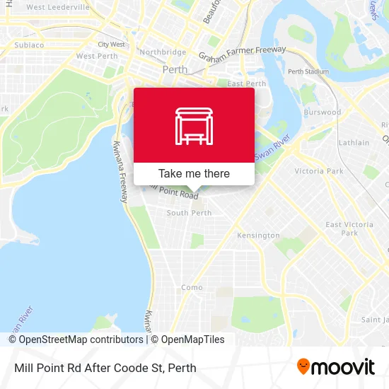 Mapa Mill Point Rd After Coode St