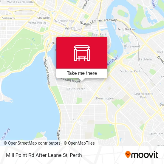 Mapa Mill Point Rd After Leane St