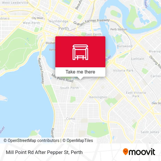 Mapa Mill Point Rd After Pepper St