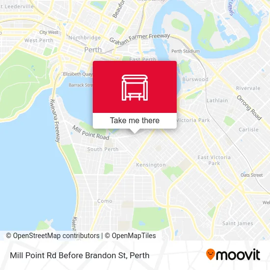 Mapa Mill Point Rd Before Brandon St