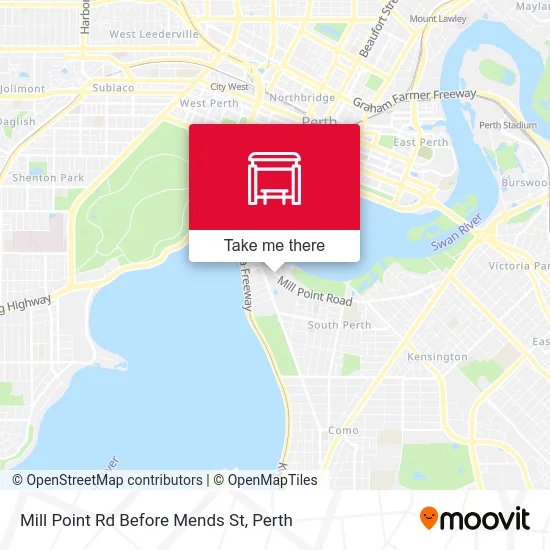 Mapa Mill Point Rd Before Mends St