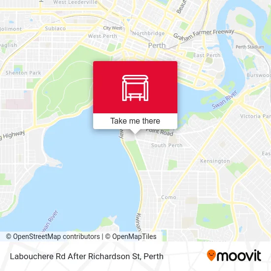 Mapa Labouchere Rd After Richardson St