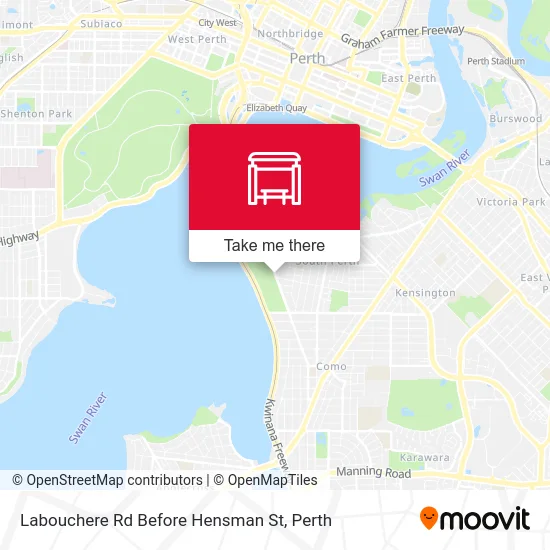 Mapa Labouchere Rd Before Hensman St