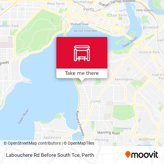 Labouchere Rd Before South Tce map