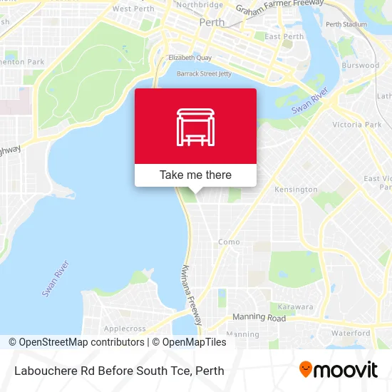 Mapa Labouchere Rd Before South Tce