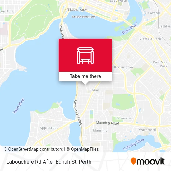 Mapa Labouchere Rd After Ednah St