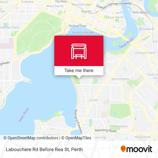 Mapa Labouchere Rd Before Rea St