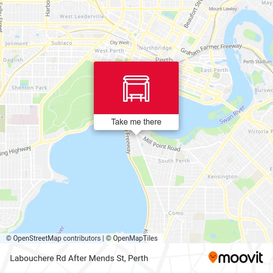 Mapa Labouchere Rd After Mends St