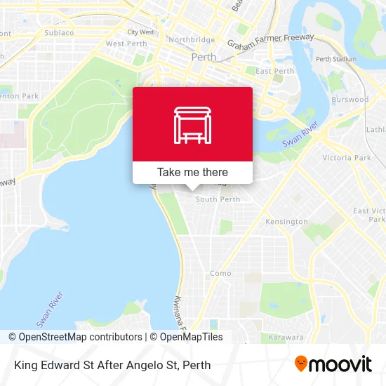Mapa King Edward St After Angelo St
