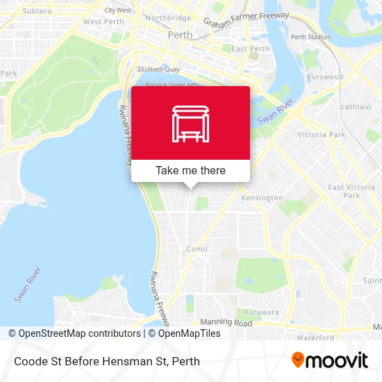 Mapa Coode St Before Hensman St