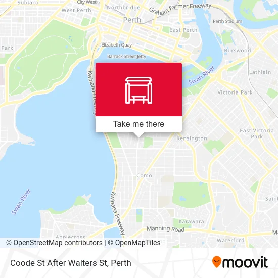 Mapa Coode St After Walters St