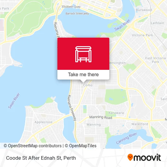 Mapa Coode St After Ednah St
