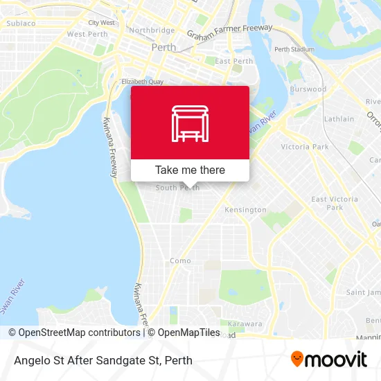 Mapa Angelo St After Sandgate St