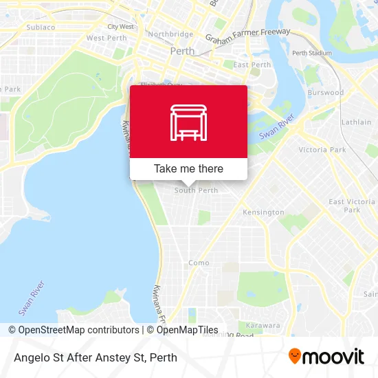 Mapa Angelo St After Anstey St