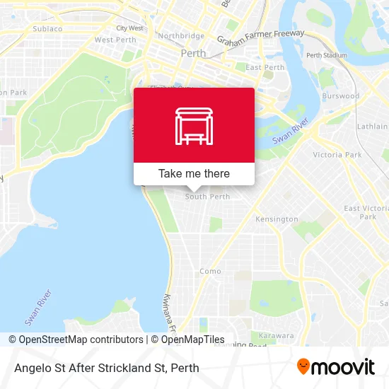 Mapa Angelo St After Strickland St