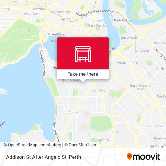 Mapa Addison St After Angelo St