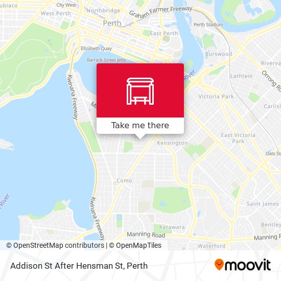 Addison St After Hensman St map