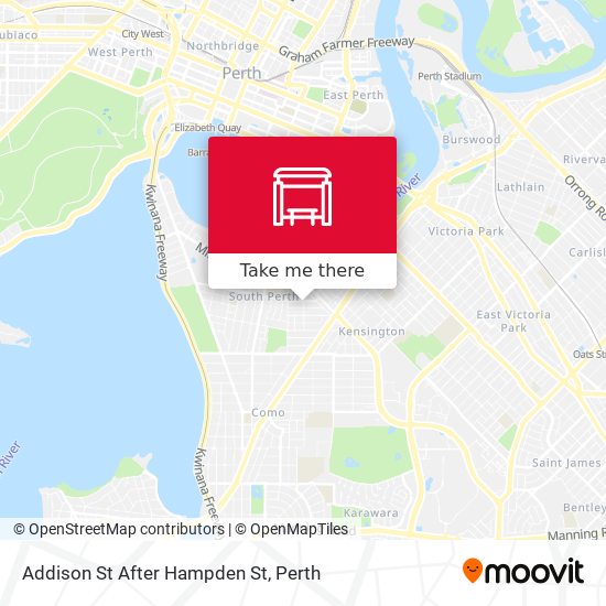 Addison St After Hampden St map