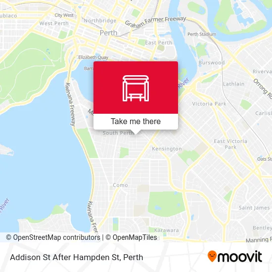 Mapa Addison St After Hampden St