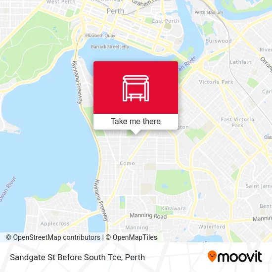 Mapa Sandgate St Before South Tce