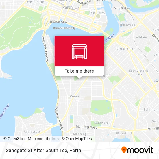 Mapa Sandgate St After South Tce