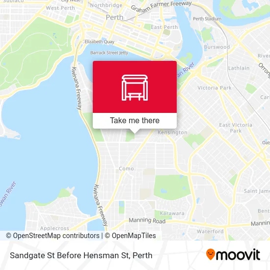 Mapa Sandgate St Before Hensman St