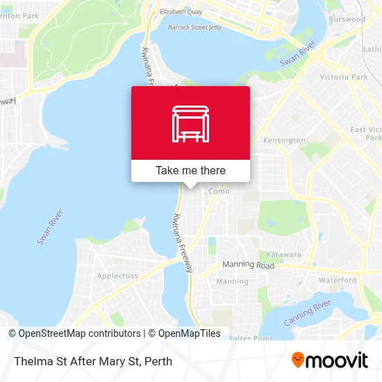 Mapa Thelma St After Mary St