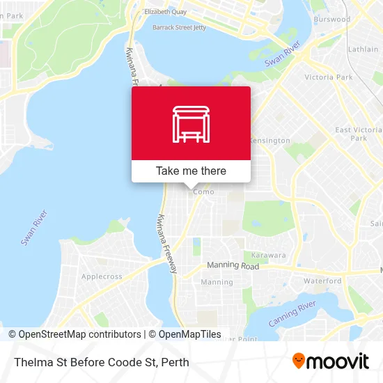 Mapa Thelma St Before Coode St