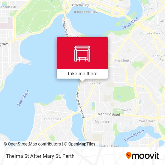 Mapa Thelma St After Mary St