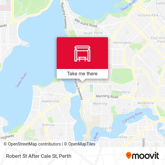 Mapa Robert St After Cale St