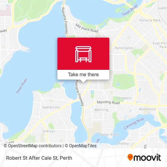 Mapa Robert St After Cale St