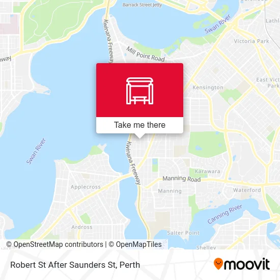 Mapa Robert St After Saunders St