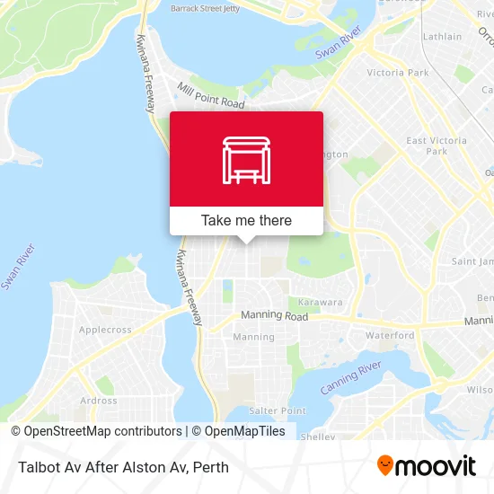 Mapa Talbot Av After Alston Av
