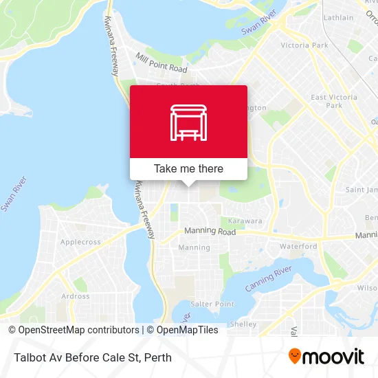 Mapa Talbot Av Before Cale St