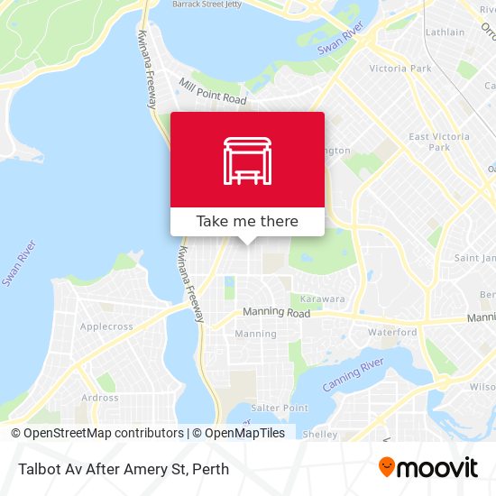 Talbot Av After Amery St map