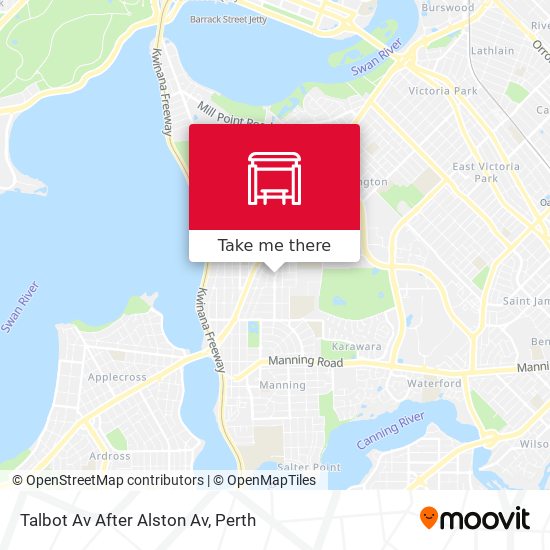 Talbot Av After Alston Av map