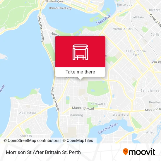 Mapa Morrison St After Brittain St