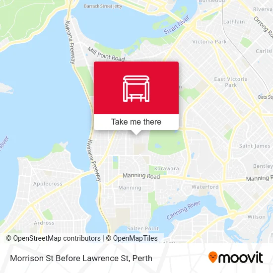 Mapa Morrison St Before Lawrence St