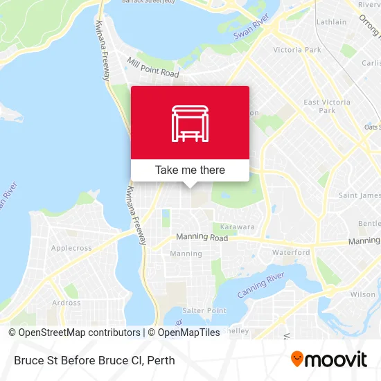 Mapa Bruce St Before Bruce Cl