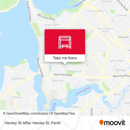 Mapa Henley St After Henley St