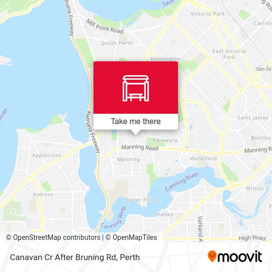 Mapa Canavan Cr After Bruning Rd