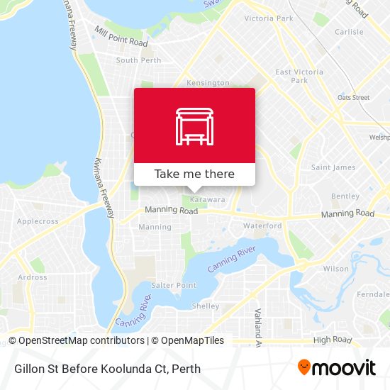 Gillon St Before Koolunda Ct map