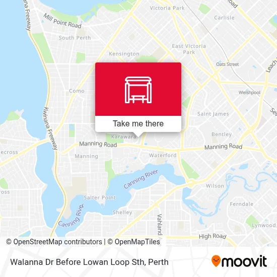 Mapa Walanna Dr Before Lowan Loop Sth