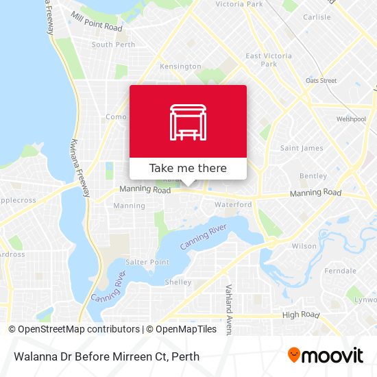 Walanna Dr Before Mirreen Ct map