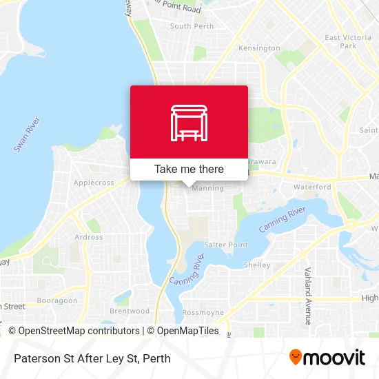 Mapa Paterson St After Ley St