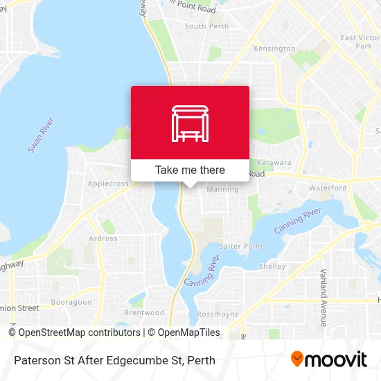 Mapa Paterson St After Edgecumbe St