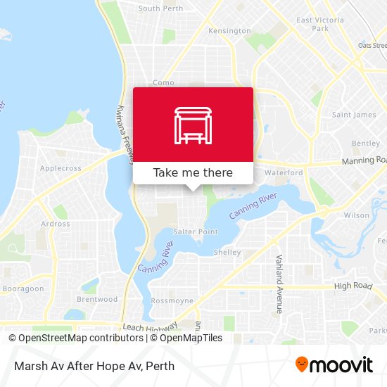 Marsh Av After Hope Av map