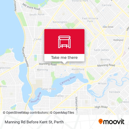 Manning Rd Before Kent St map