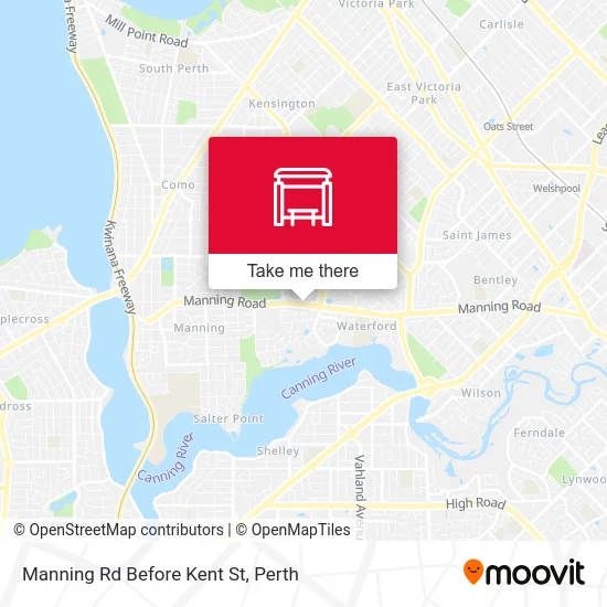 Mapa Manning Rd Before Kent St