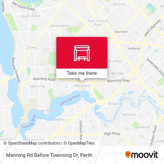 Mapa Manning Rd Before Townsing Dr